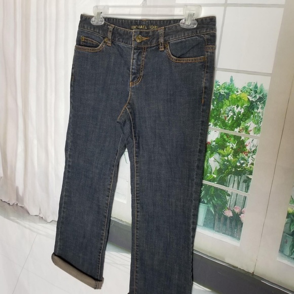 Michael Kors Designer Jeans Wide Leg Dark Wash - Picture 3 of 8